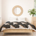 Space Cowboy - Black, white & camel Duvet Cover Gallery Image 3