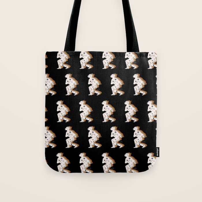 Space Cowboy - Black, white & camel Tote Bag Gallery Image 1