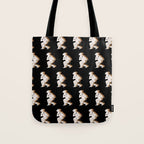 Space Cowboy - Black, white & camel Tote Bag Gallery Image 1