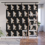 Space Cowboy - Black, white & camel Wall Mural Gallery Image 1