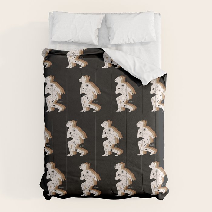 Space Cowboy - Black, white & camel Comforter Gallery Image 6