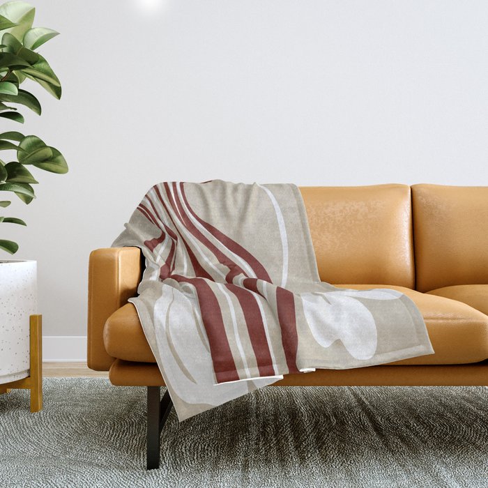 Minimalistic Vase 6 Throw Blanket Gallery Image 1