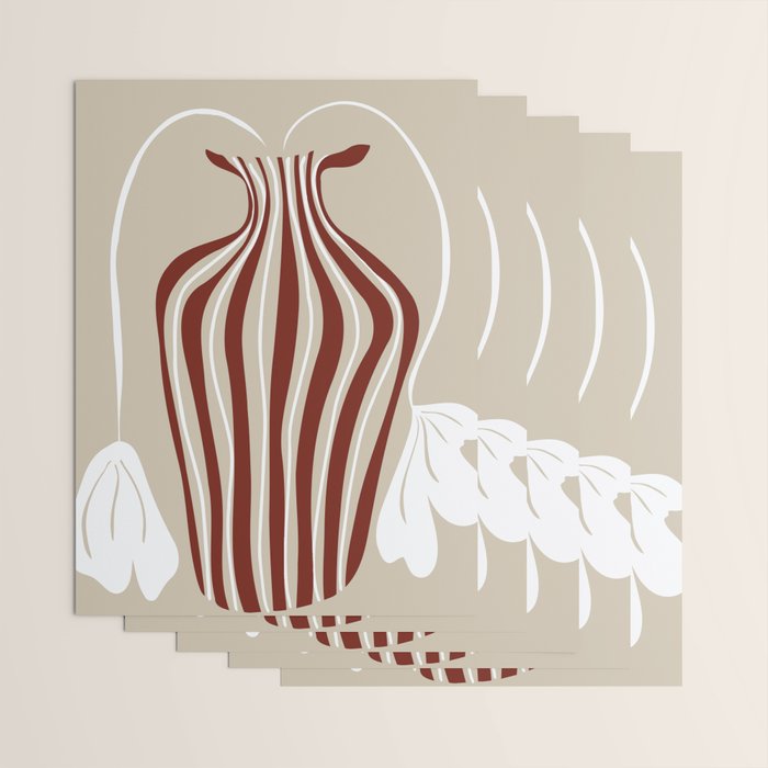 Minimalistic Vase 6 Wrapping Paper Gallery Image 3