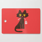 Fitz - Hungry hungry cat (and unfortunate mouse) Cutting Board Gallery Image 1
