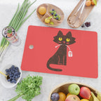 Fitz - Hungry hungry cat (and unfortunate mouse) Cutting Board Gallery Image 2