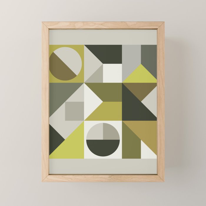 Modern Geometric 72A Mini Art Print Gallery Image 1