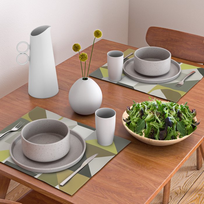 Modern Geometric 72A Placemat Gallery Image 2