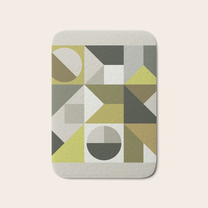 Modern Geometric 72A Bath Mat Gallery Image 1