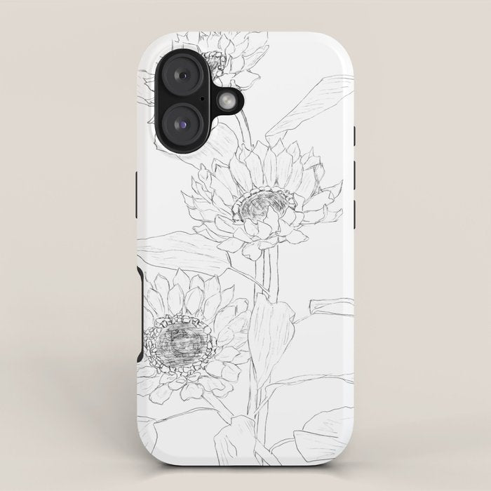 Sunflower Line Sami iPhone Case Gallery Image 1