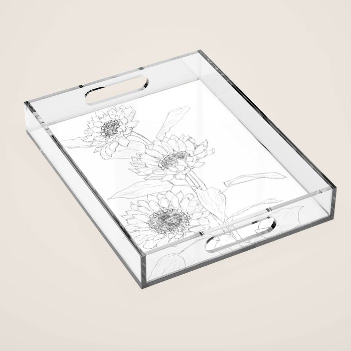 Sunflower Line Sami Acrylic Tray Gallery Image 1