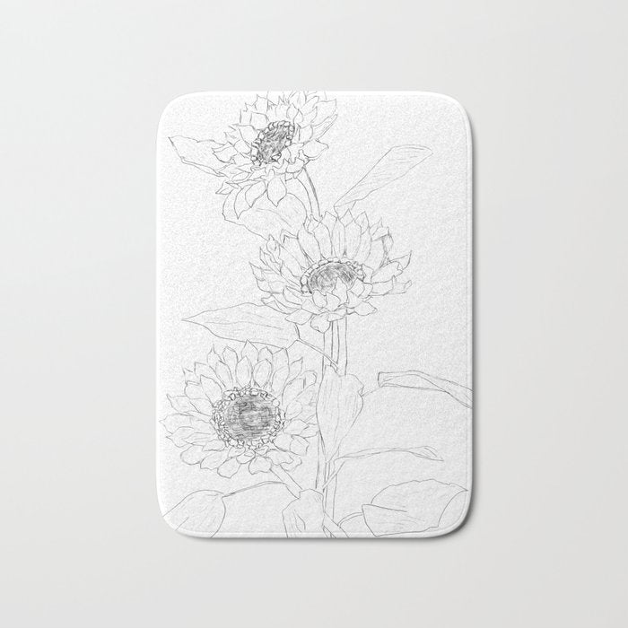 Sunflower Line Sami Bath Mat Gallery Image 1