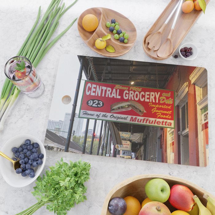 New Orleans Central Grocery x New Orleans French Quarter Photography Cutting Board Gallery Image 2