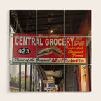 New Orleans Central Grocery x New Orleans French Quarter Photography Wood Wall Art Gallery Image 1
