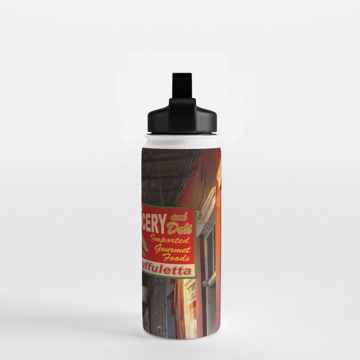 New Orleans Central Grocery x New Orleans French Quarter Photography Water Bottle Gallery Image 2