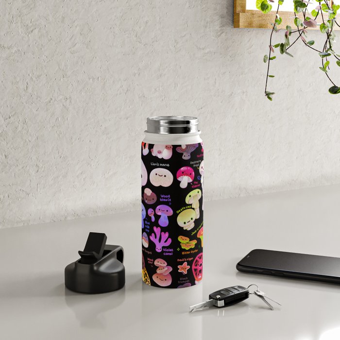 Mushroom - name Water Bottle Gallery Image 4