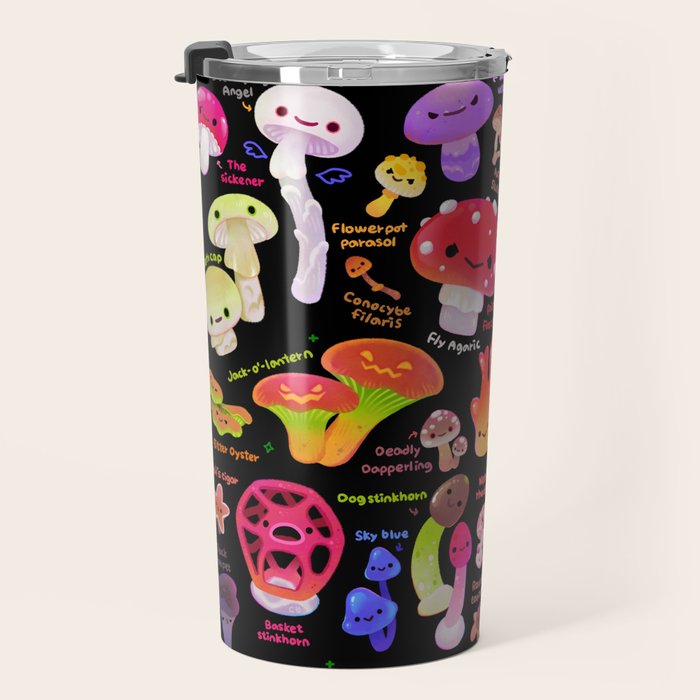 Mushroom - name Travel Mug Gallery Image 3