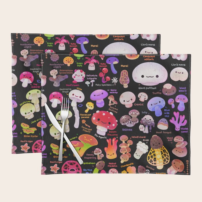 Mushroom - name Placemat Gallery Image 1