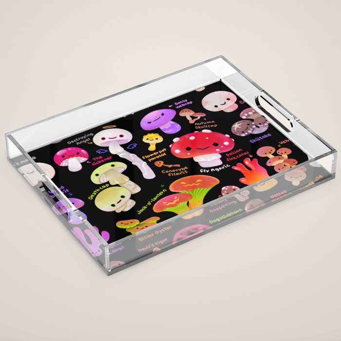 Mushroom - name Acrylic Tray Gallery Image 1