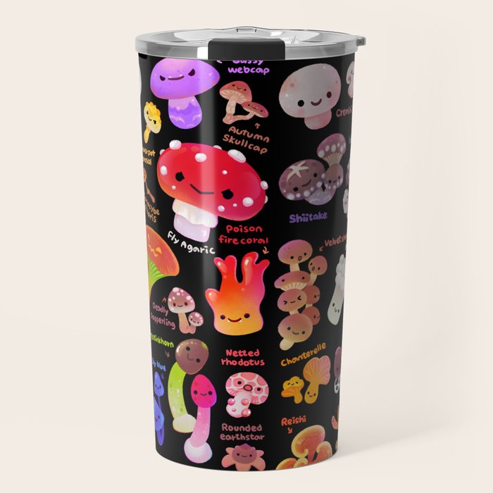 Mushroom - name Travel Mug Gallery Image 1