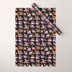 Duck and Duckling - dark Wrapping Paper Gallery Image 1