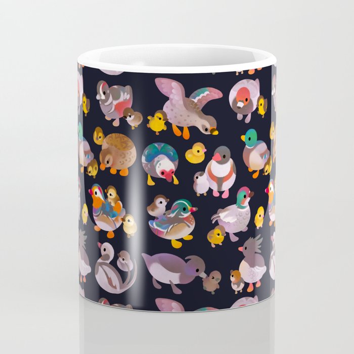 Duck and Duckling - dark Coffee Mug Gallery Image 4