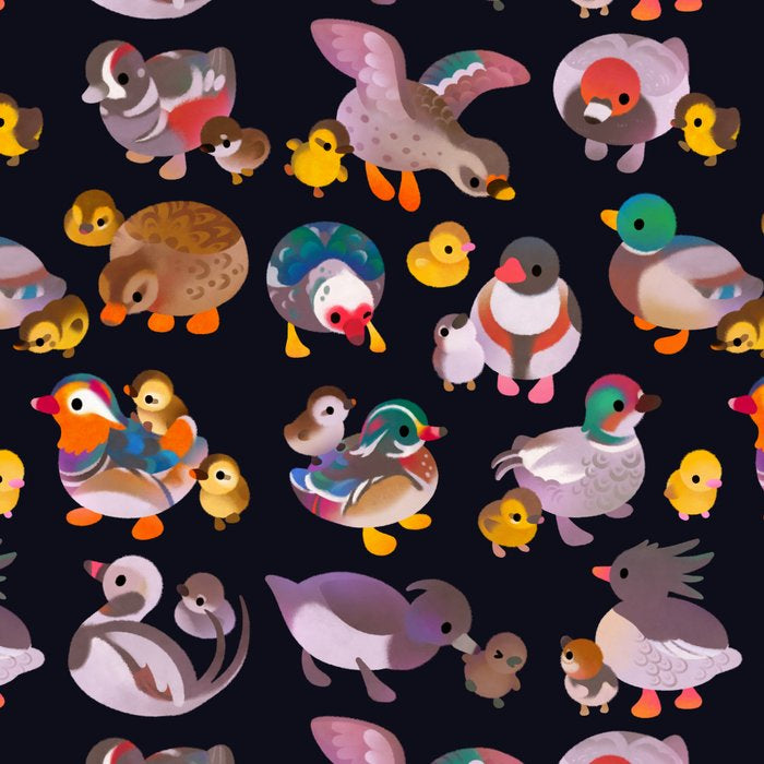 Duck and Duckling - dark Coffee Mug Gallery Image 2