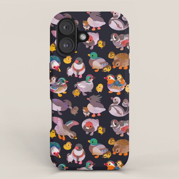 Duck and Duckling - dark iPhone Case Gallery Image 1