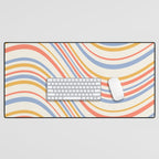 Wavy Stripes XXIII - Retro Summer Desk Mat Gallery Image 1