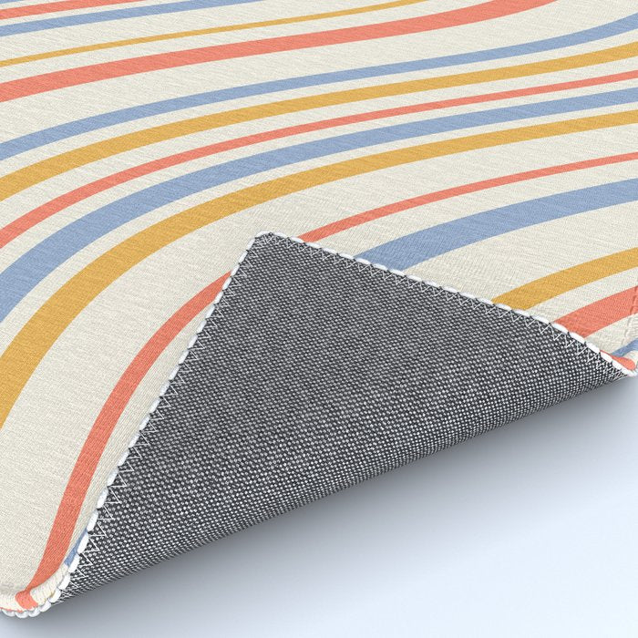 Wavy Stripes XXIII - Retro Summer Rug Gallery Image 4