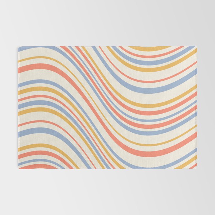 Wavy Stripes XXIII - Retro Summer Rug Gallery Image 2