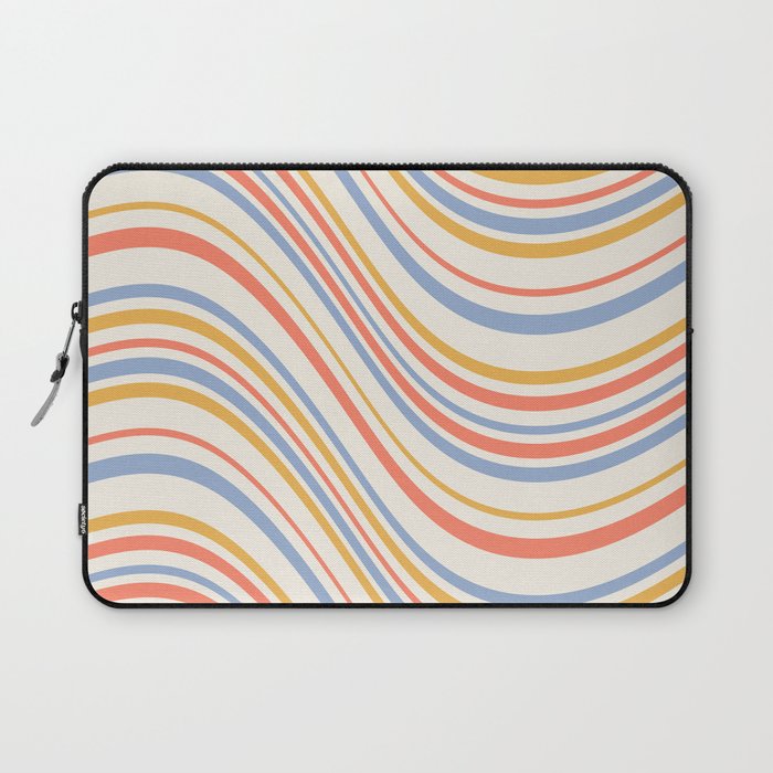 Wavy Stripes XXIII - Retro Summer Laptop Sleeve Gallery Image 1