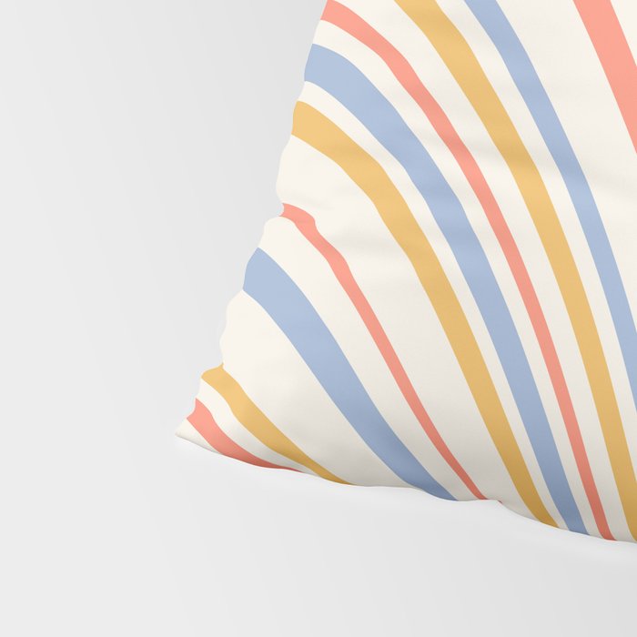 Wavy Stripes XXIII - Retro Summer Pillow Sham Gallery Image 4