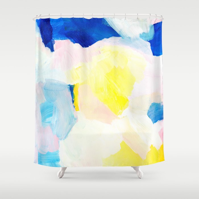 Summer brights abstract 2 Shower Curtain Gallery Image 1