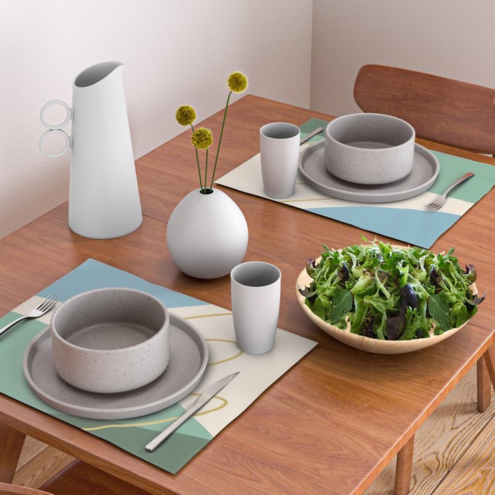 Line Art Scenery 2 Placemat Gallery Image 2