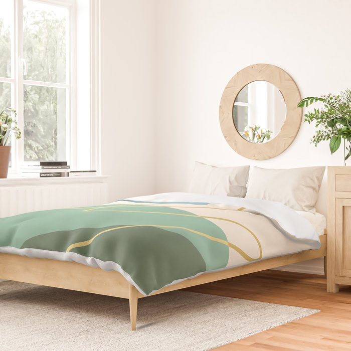 Line Art Scenery 2 Duvet Cover Gallery Image 2