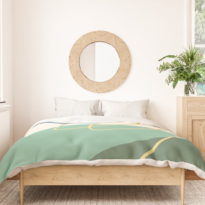 Line Art Scenery 2 Duvet Cover Gallery Image 3