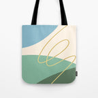 Line Art Scenery 2 Tote Bag Gallery Image 1