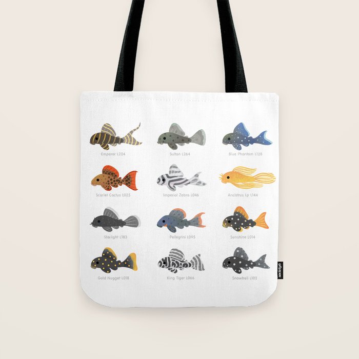 Pleco! - white Tote Bag Gallery Image 1