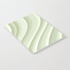 Wavy Stripes XXI - Pastel Natural Green Notebook Gallery Image 2
