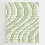 Wavy Stripes XXI - Pastel Natural Green Jigsaw Puzzle Gallery Image 1