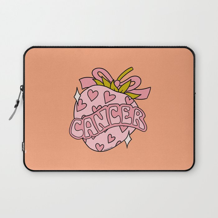Cancer Zodiac Strawberry Laptop Sleeve Gallery Image 1