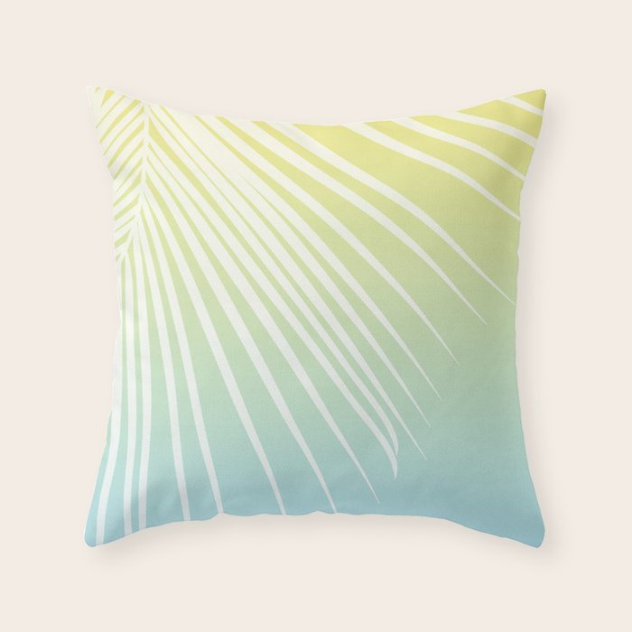 Pastel Palm 03 Throw Pillow Gallery Image 1