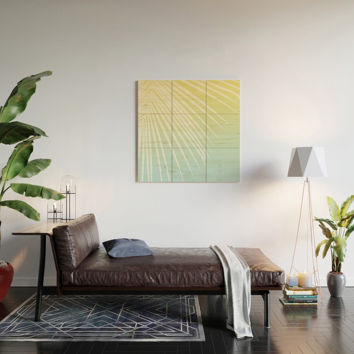 Pastel Palm 03 Wood Wall Art Gallery Image 2