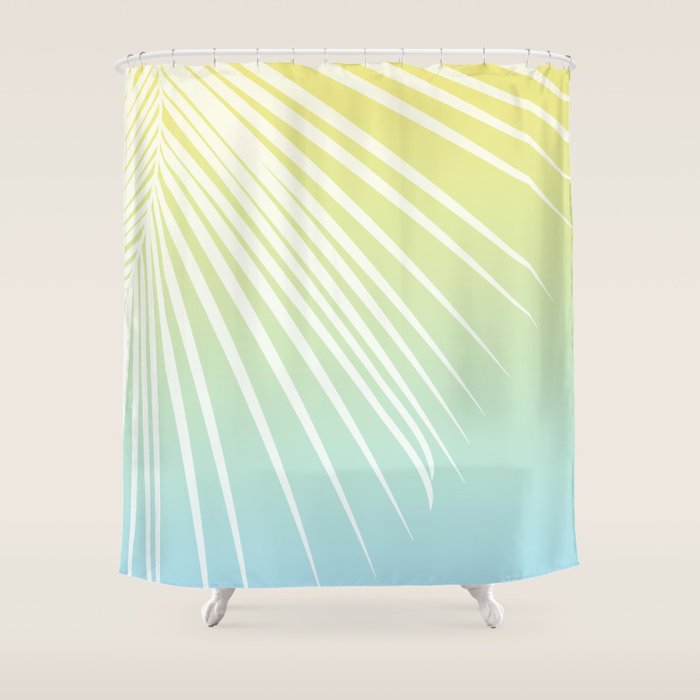 Pastel Palm 03 Shower Curtain Gallery Image 1
