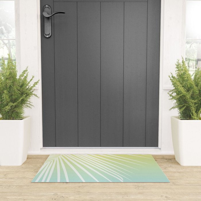 Pastel Palm 03 Welcome Mat Gallery Image 3