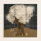 the starlight tree Wood Wall Art Gallery Image 1