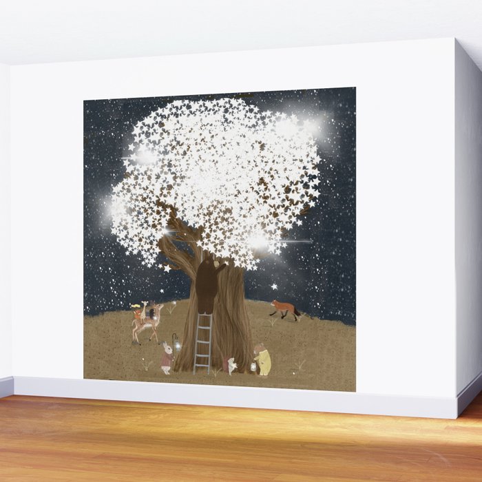 the starlight tree Wall Mural Gallery Image 2