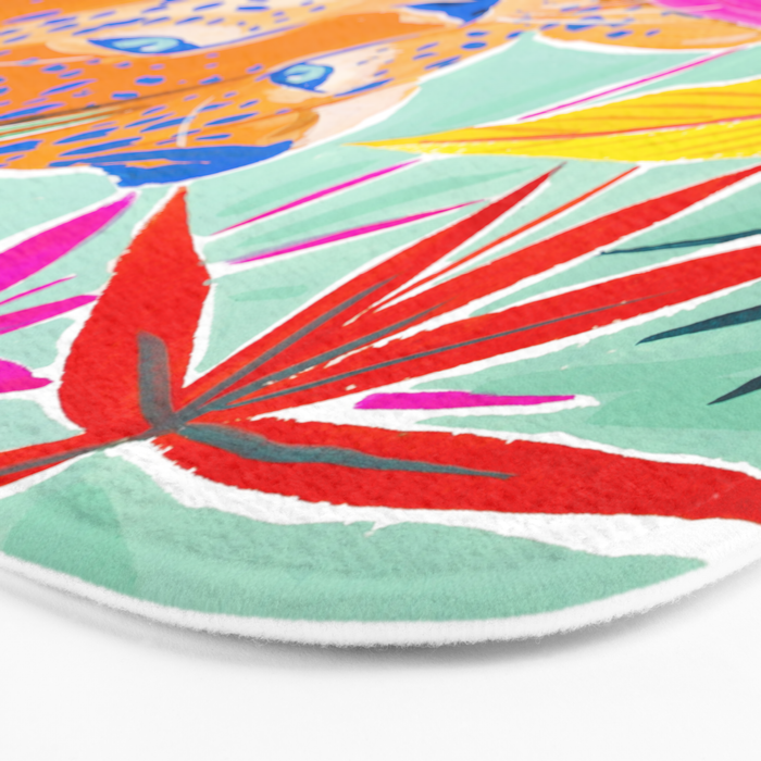 Vibrant Jungle Bath Mat Gallery Image 3