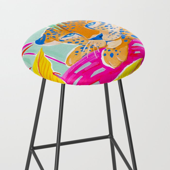 Vibrant Jungle Stool Gallery Image 2