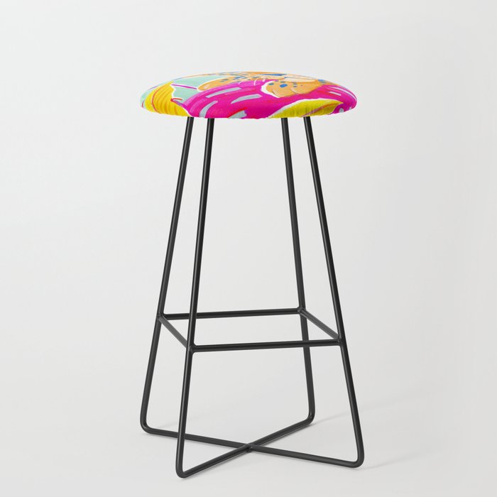 Vibrant Jungle Stool Gallery Image 1